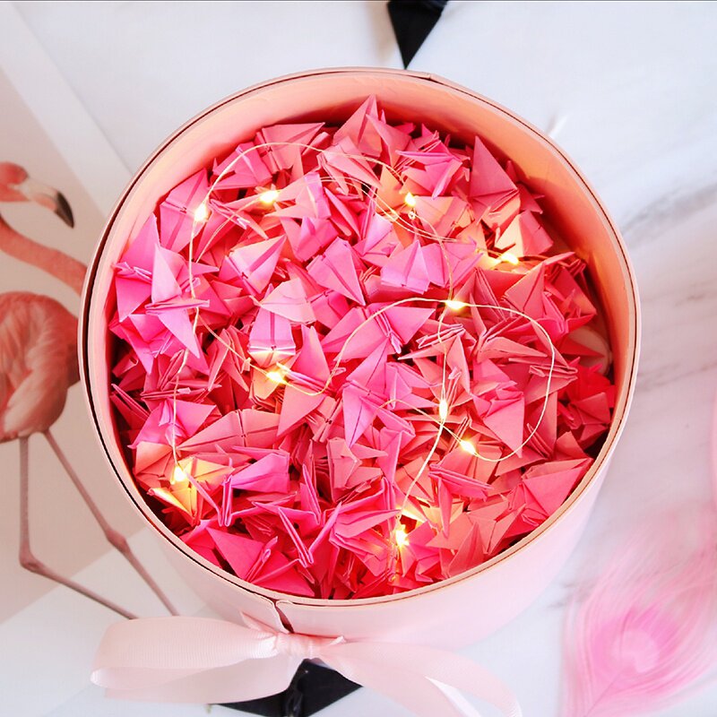 生日礼品_创意手工千纸鹤折纸成品浪漫情人节走心生日礼物送男女友