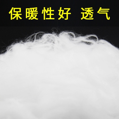 丝绒抱枕丝棉太空填充棉填充羽绒棉棉衣蓬松棉花羽散装枕芯棉棉物