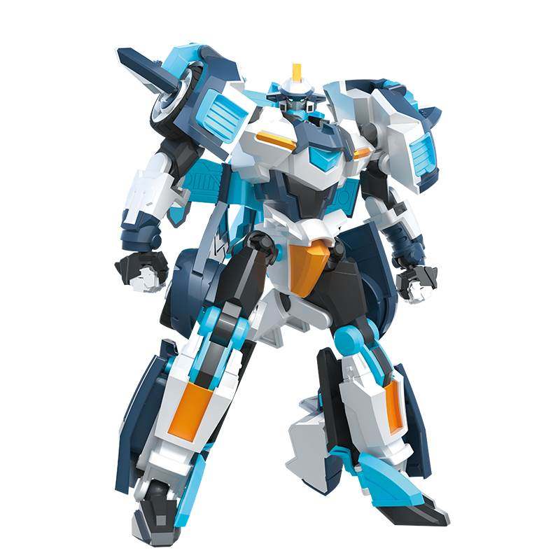 迷你特工队4之兽王力量鲨战警变形机器人机甲玩具恐龙猛男孩金刚