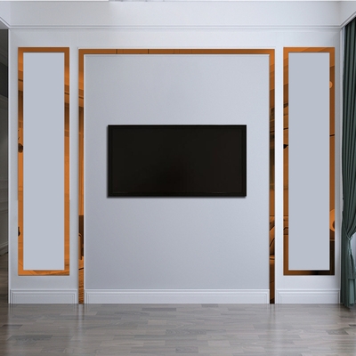 所有关键词 装饰亮条自粘图片3  电视边框金色g边条轻奢背景墙线条美