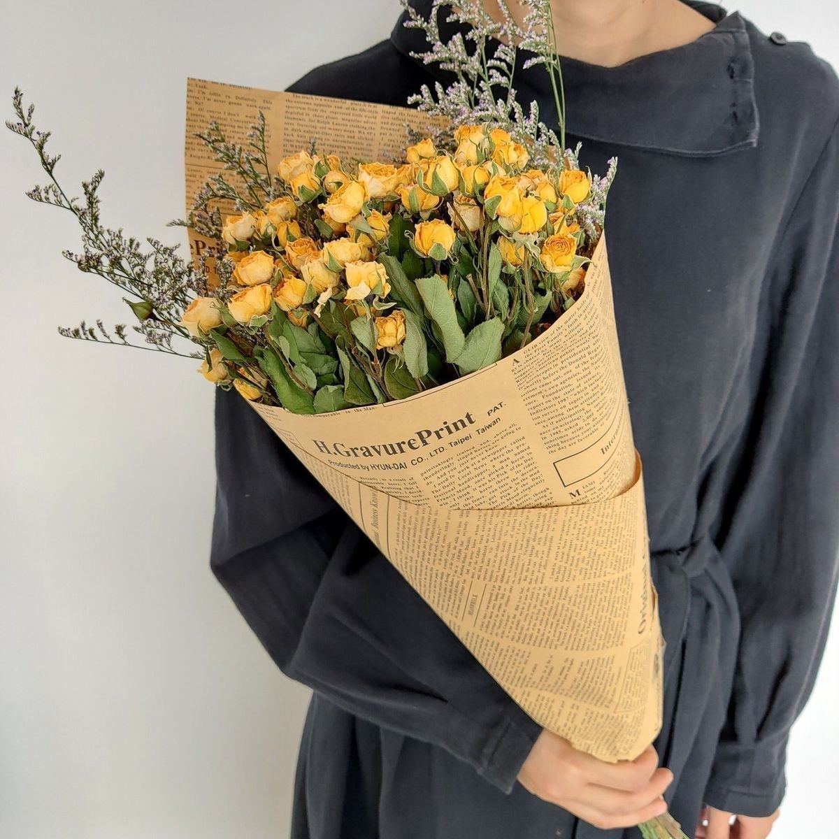 拍照道具干花玫瑰图片