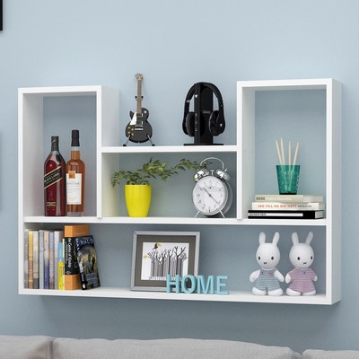 墙上置物架壁挂墙架吊柜挂柜墙壁柜现代简约墙柜书架书柜创意酒架
