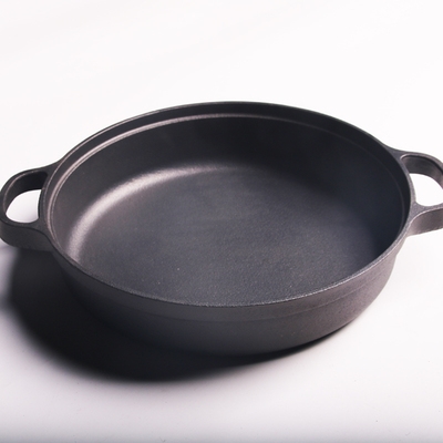 加厚铸铁平底锅家用不粘锅煎锅无涂层水煎包烙饼锅铁锅老式饼铛