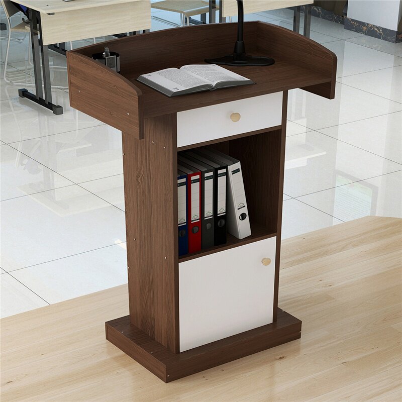 演讲台小型立体式发言台简约现代迎宾接待台教室讲台桌导购咨客台