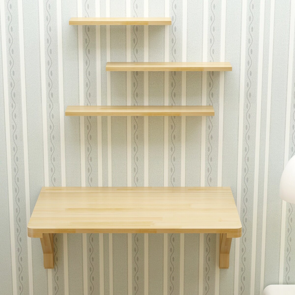 墙挂折叠桌墙边靠墙壁挂式墙面桌餐桌书桌悬挂式电脑桌多功能简单