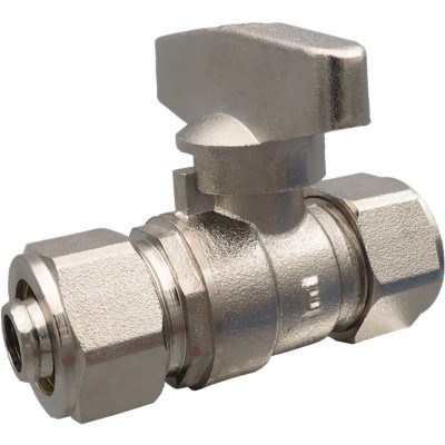 铝塑管球阀4分铜阀门四分1216太阳能地暖管专用25卡套式6分水开关