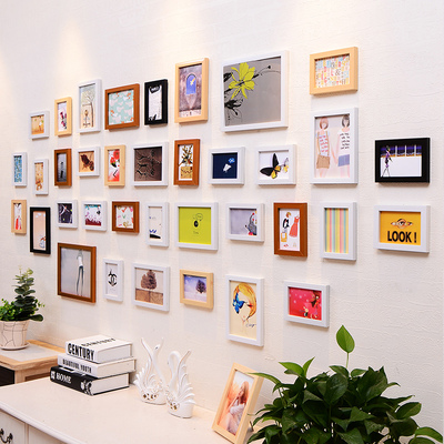 创意背景墙客厅欧式大墙m面照片墙沙发装饰相框墙挂墙组合相片墙