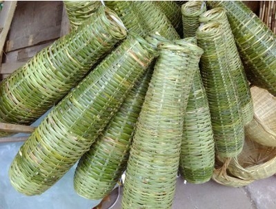 捕鱼龙虾倒须 竹编倒须v 竹笼 鱼虾笼 竹子编织 黄鳝笼 泥鳅笼