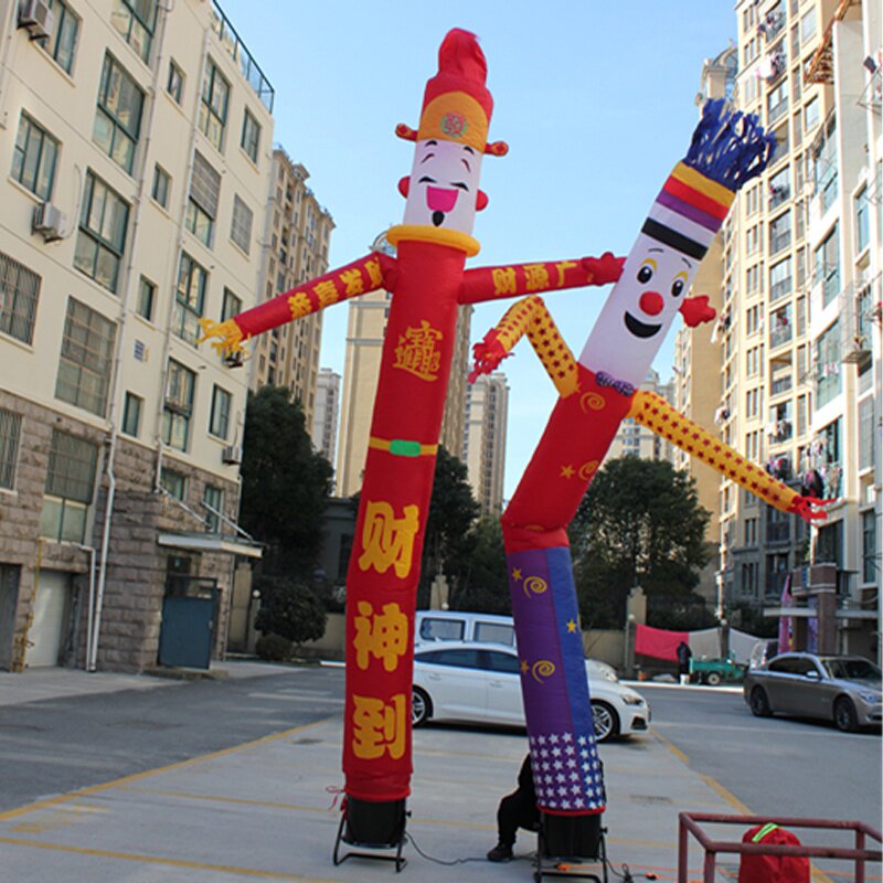 店铺活动门口充气人偶店铺门口装饰吸引人网红店铺开业门口引流