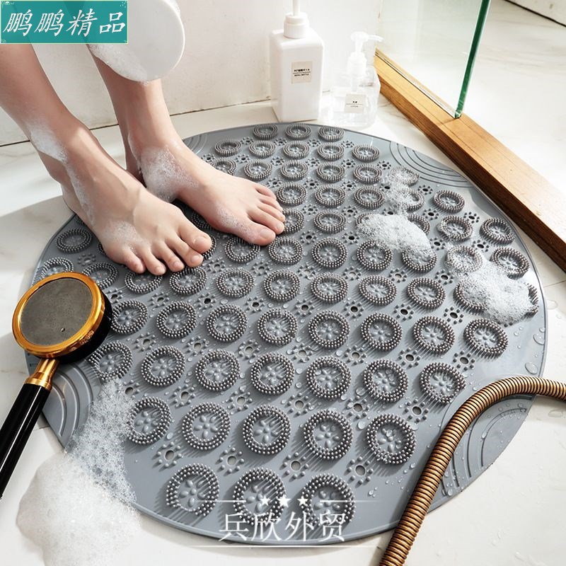 pvc bathroom non-slip mat bath room carpet massage foot pad