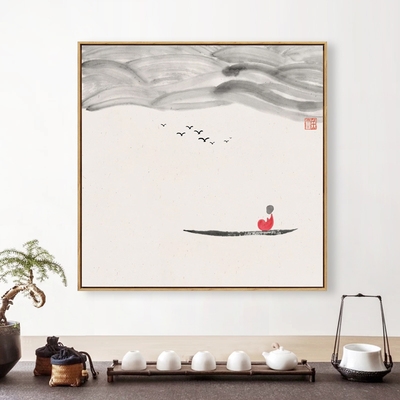 禅意莲花装饰画价格