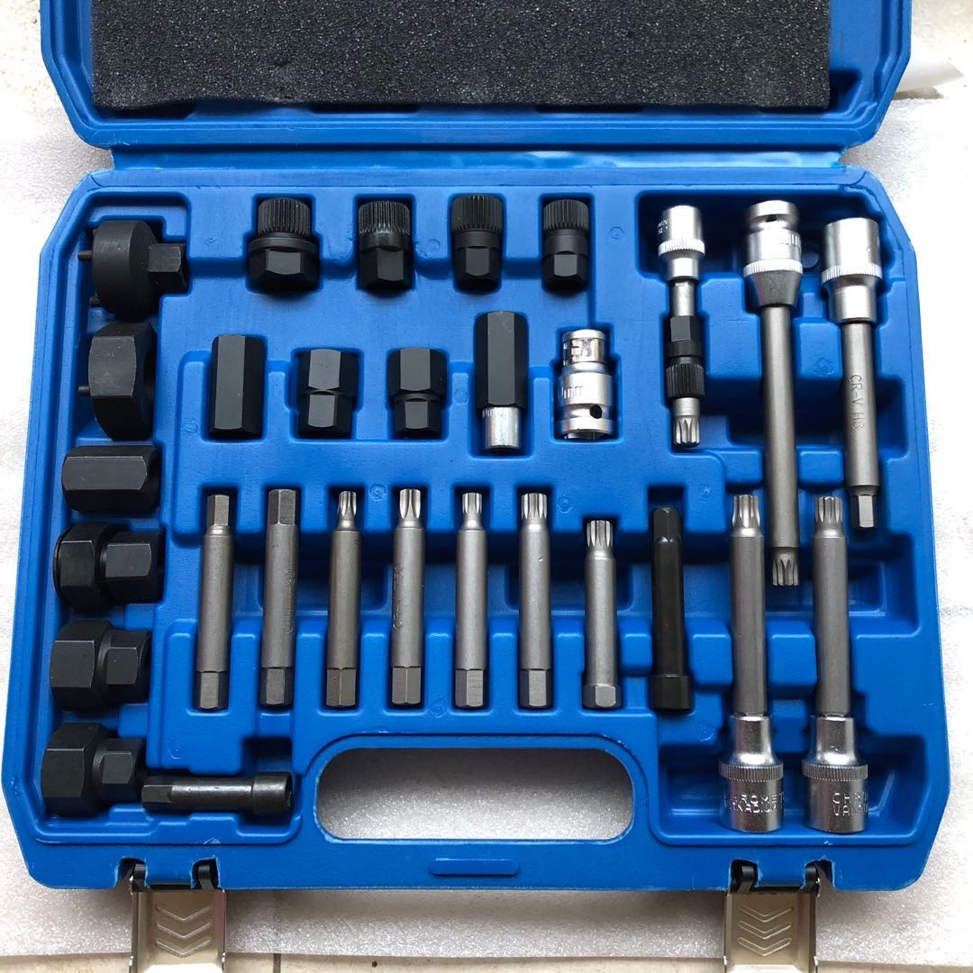 发电机皮g带轮拆卸工具汽车30件套