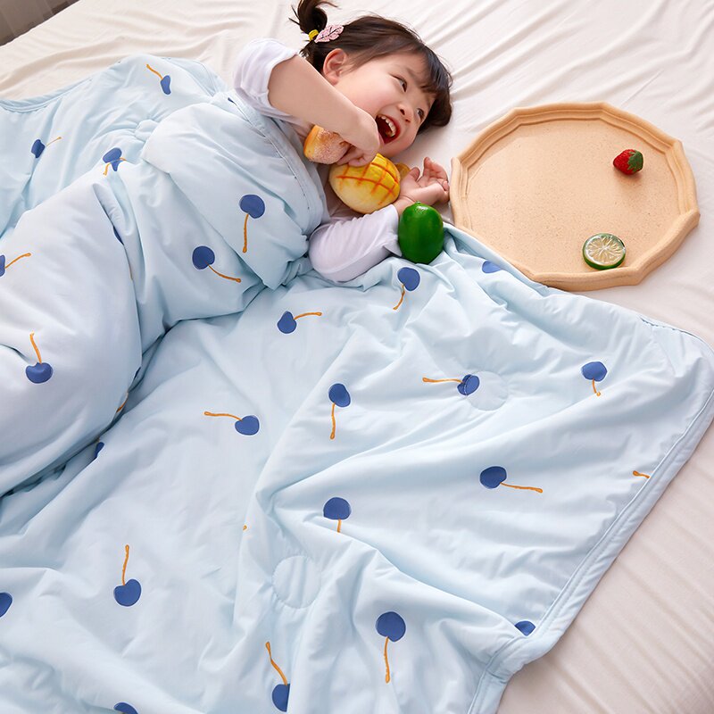 儿童夏被超薄冰凉被子夏季薄款幼儿园夏凉被宝宝冰丝空调被午休被