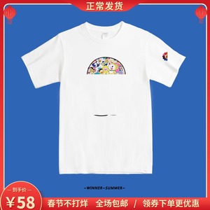 2021夏季ins超火doraemon机器猫半袖卡通动漫短袖男女情侣装t恤潮