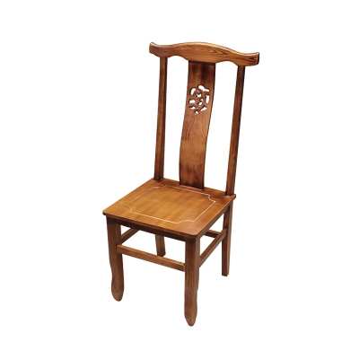 餐椅实木家用复古椅子饭店新中式木质靠背椅牛角椅官帽椅木椅特价