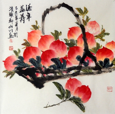 国画寿桃价格