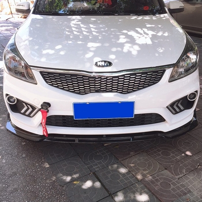 起亚k2k3前唇前铲改装k3前杠装饰条17-19款k2专用后唇尾喉小包围