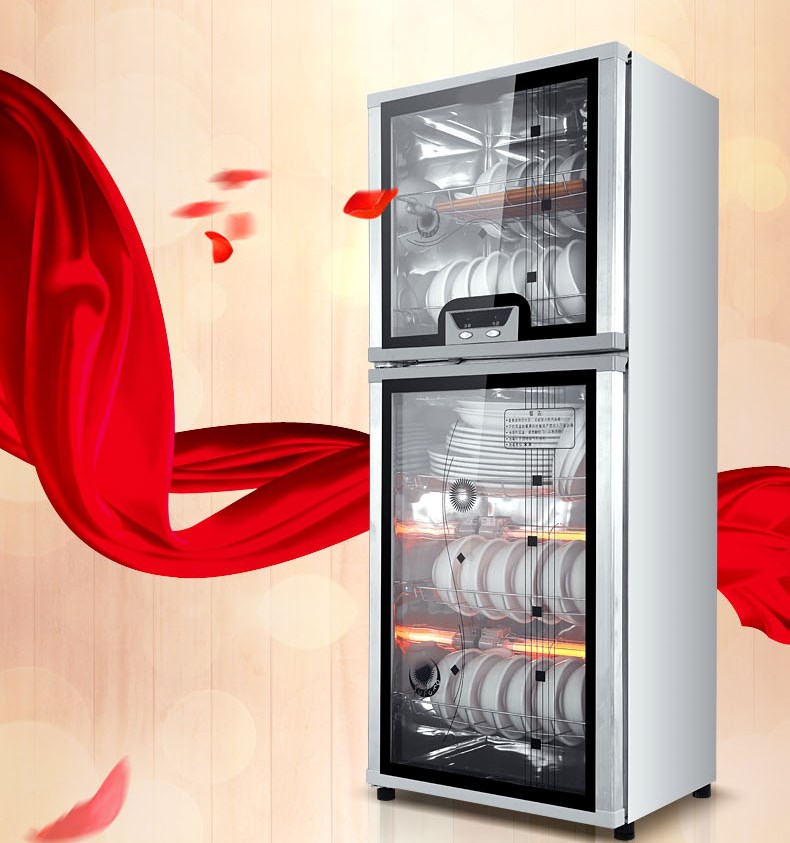 好太太消毒柜家用小型不锈钢双门高温厨房负离子消毒碗柜立式特价