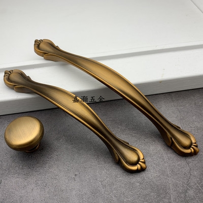 高档欧式实心咖啡古铜色仿古抽屉拉手复古柜门把手