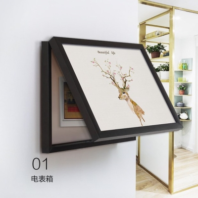 电表箱装饰画轨道图片