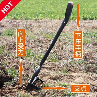 翻地松土神器省力深翻器人工开荒挖土钢叉子刨收花生农用翻土工具图片