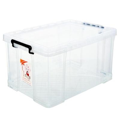 米面盒塑料收纳箱大容量加厚杂物箱长方形箱子有盖塑胶箱透明床上