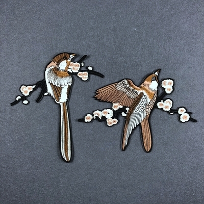 小鸟刺绣贴布图片