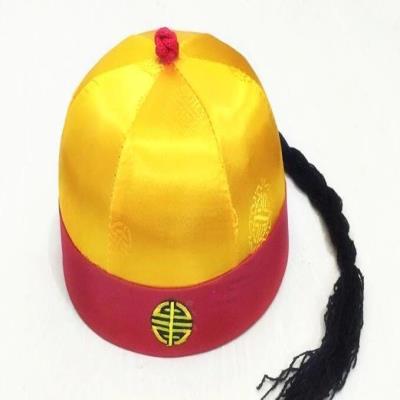 满族瓜皮帽唐装帽子唐装帽子古代贝勒爷瓜皮帽帽古装男孩影视喜庆