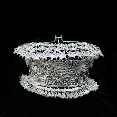 新贵州苗族头饰苗银帽子演出服装