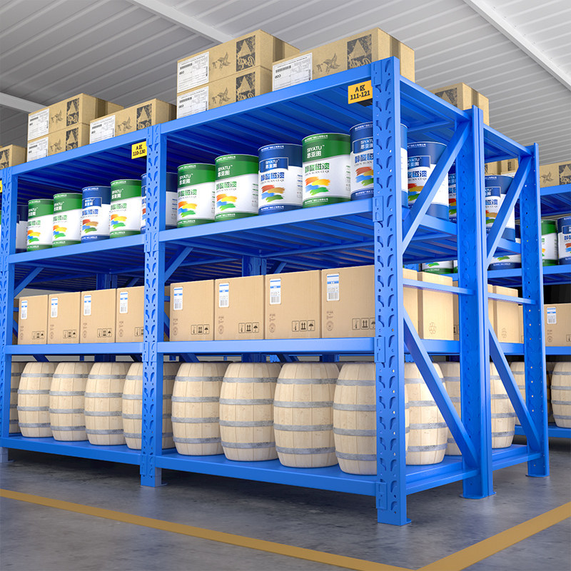 仓储仓库货架家用置物架重型超市快递库房加厚货物架地下室铁架子