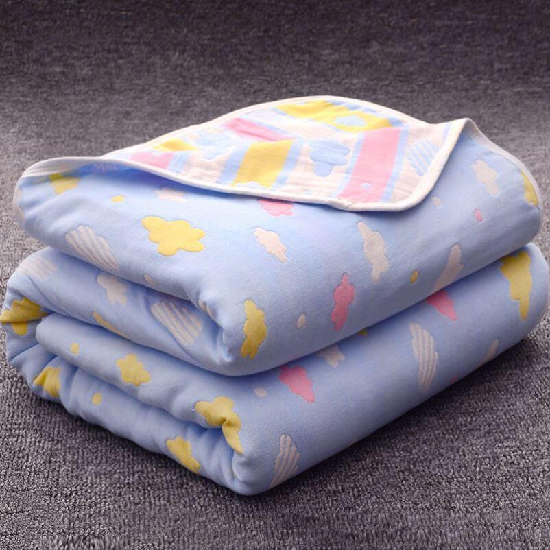 六层纱布毛巾被夏季薄款儿童婴儿纯棉午睡小盖毯单人空调毯子双人