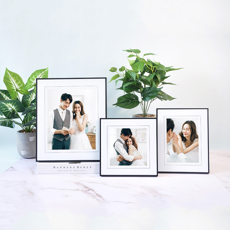 婚纱照相框摆台带打印照片创意现代简约7寸10寸正方形全家福相架