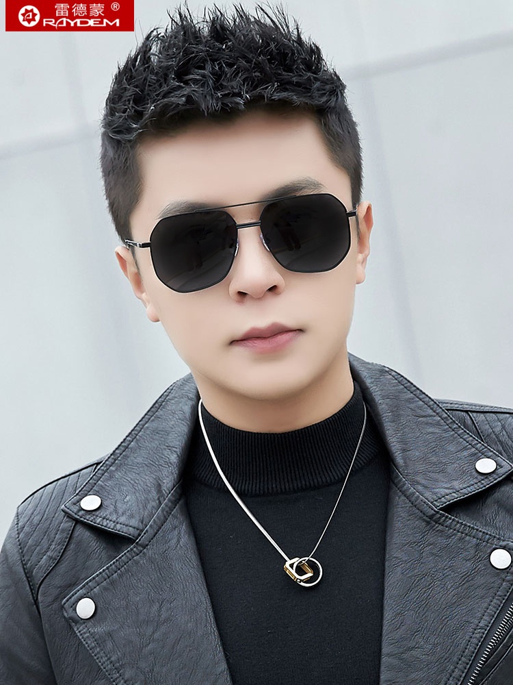 偏光太阳眼镜男士2021年新款开车专用墨镜潮个性眼睛大框防紫外线