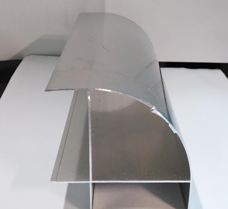 100铝75转角角铝合金净化移动外包圆柱立柱房厕所外50淋浴型材外