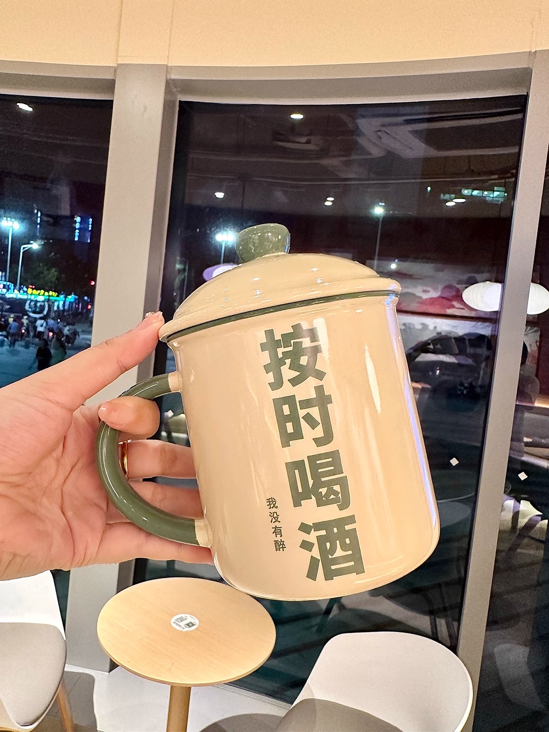 创意怀旧搪瓷杯子大容量办公室马克杯带盖茶杯陶瓷茶缸情侣水杯男