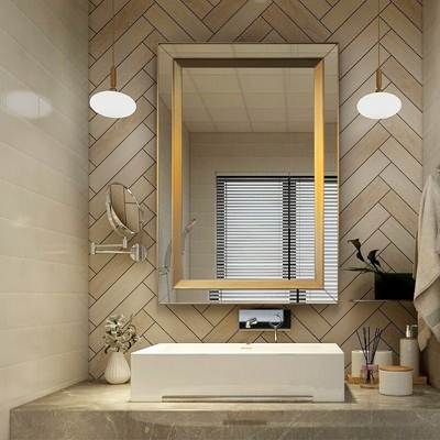 简约定制现代洗漱洗手间镜镜梳妆式挂子壁挂卫生间镜子台镜墙浴室