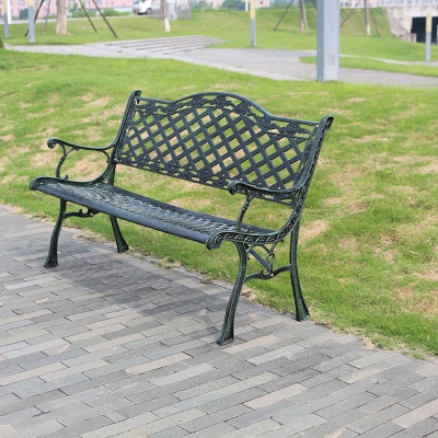 户外公z园椅防腐实木广场椅小区休闲椅铁艺室外户外长椅排椅长凳