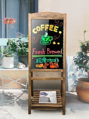 新美甲美睫广告牌发光荧光屏手写板服装店小黑板t店铺用餐厅门口