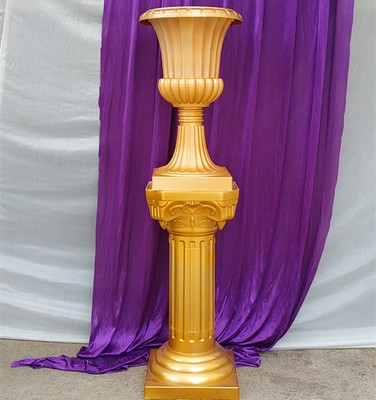 罗马花柱花盆图片