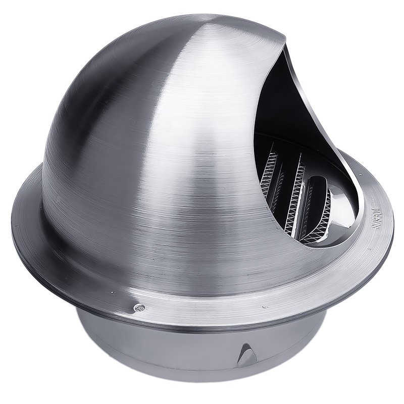 i304不锈钢风帽e油烟机排烟管外墙e通风排风口室外防风罩防雨20