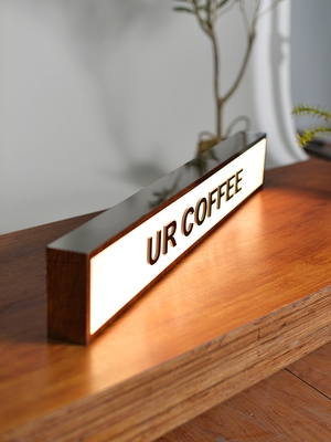 不锈钢嵌入式灯箱广告牌吊顶双面展示牌店铺招牌发光字牌定制定