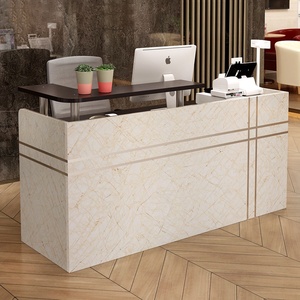 简易收银台柜台吧台桌子美发店超市p欧式小型前台美容院接待台柜