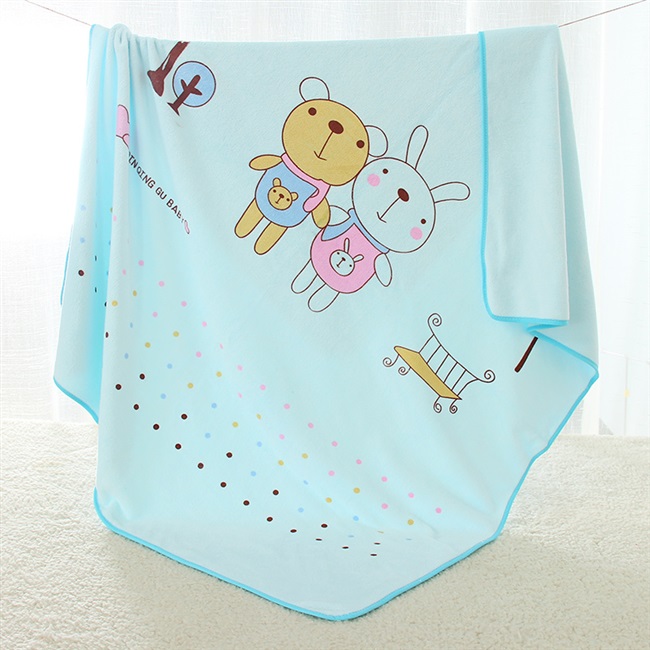 婴儿大浴巾纯棉吸水超柔软新生的儿童宝宝洗澡初生毛巾被卡通网红