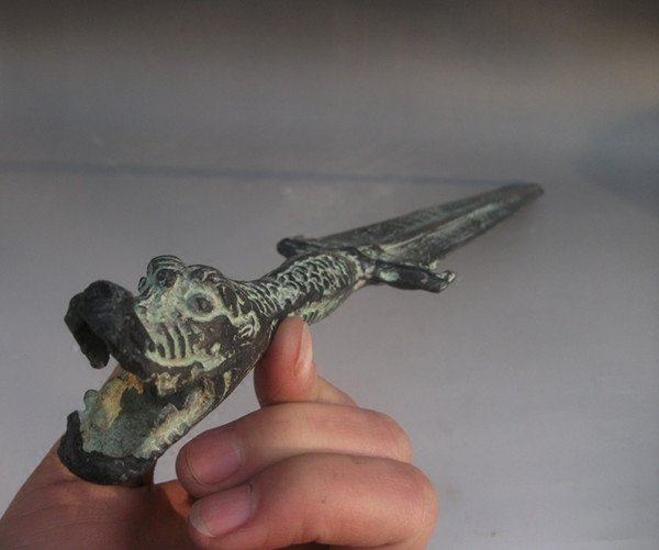 青铜剑_c仿古青铜器龙头剑仿古工艺品古玩摆件优惠券