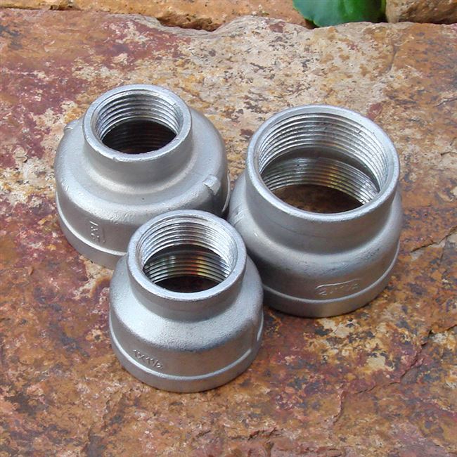 304不锈钢二四六分一寸一寸半内丝变径接头水管内螺纹异径转接头