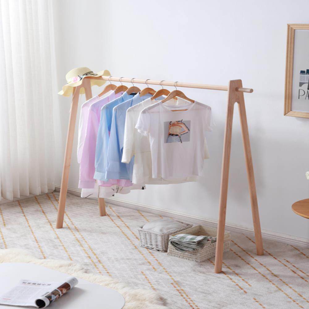 特价晾衣架木质落地实木卧室