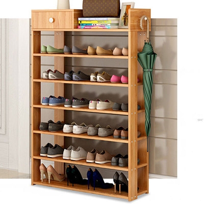 鞋架实木多层木板式图片