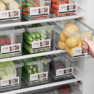 食品级冰箱收纳盒保鲜盒厨房蔬菜水果专用整理神器冷冻鸡蛋饺子盒