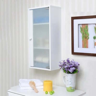 浴室墙上储物柜卫生间吊柜防水置物柜挂柜阳台收纳小柜子简易壁柜