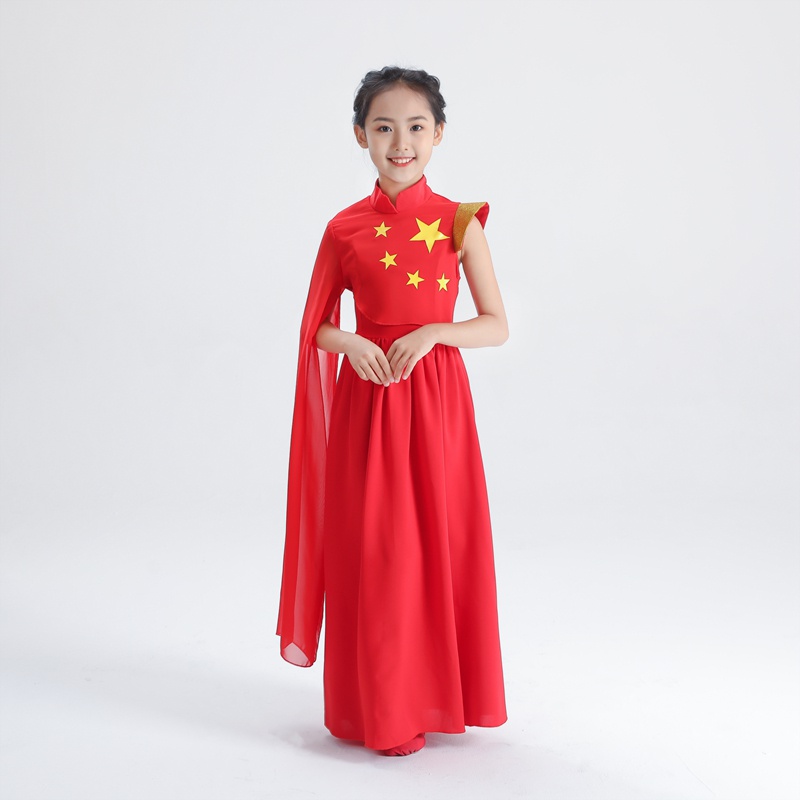 六一儿童节主持人礼服女童